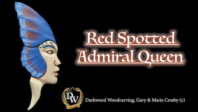 Red Spotted Admirl Queen carving